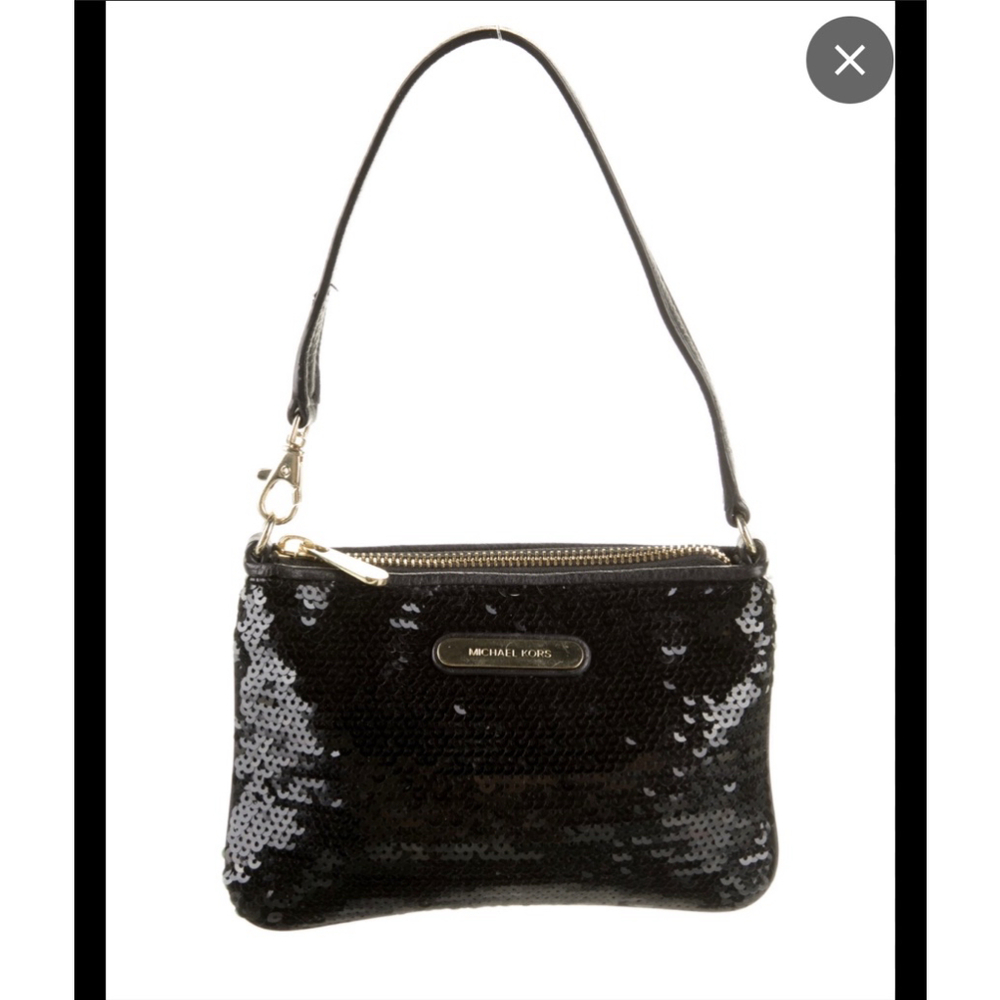 Michael Kors Embellished Leather Bag/ Wristlet